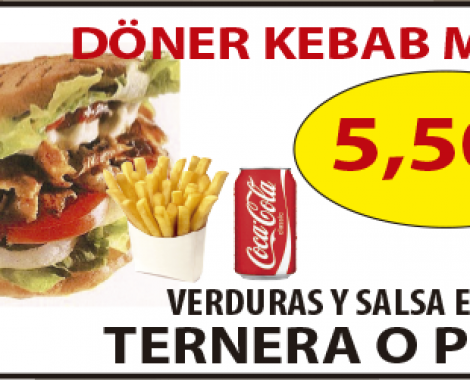 doner kebab menu